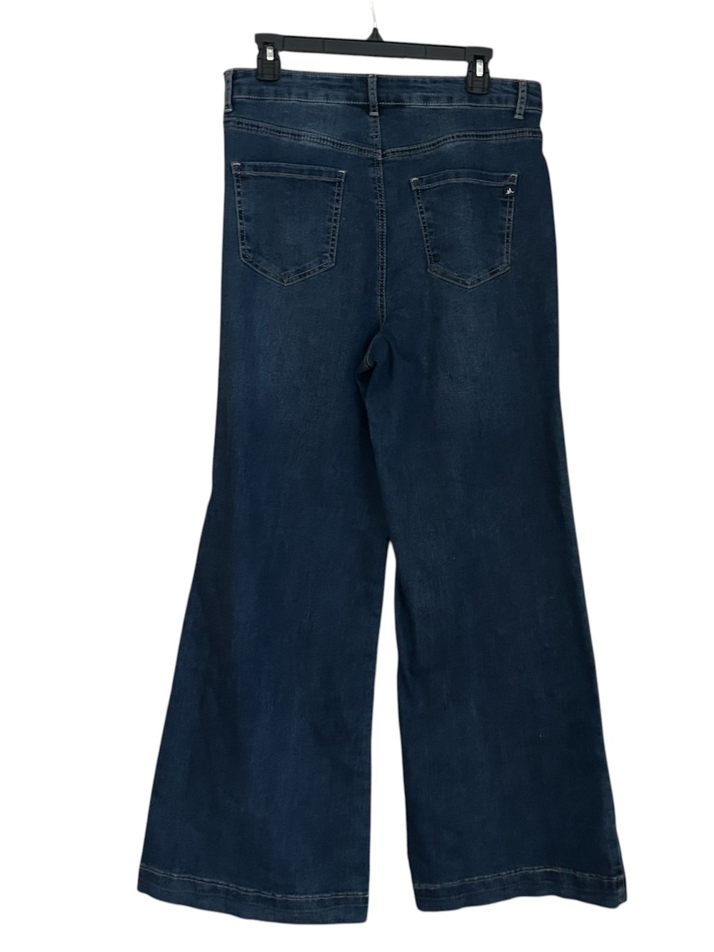 Maurices High-Rise Super Wide Leg Jeans - Dark Blue Size 12 Palazzo - Picture 3 of 8